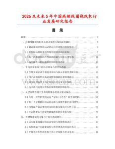 2026及未來5年中國高頻線圈繞線機行業發展研究報告