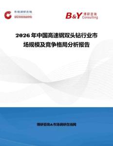 2026年中國高速鋼雙頭鉆行業市場規模及競爭格局分析報告