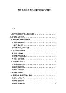 燃料电池双极板材料技术路线对比报告