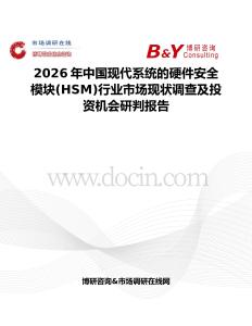2026年中國現代系統的硬件安全模塊(HSM)行業市場現狀調查及投資機會研判報告