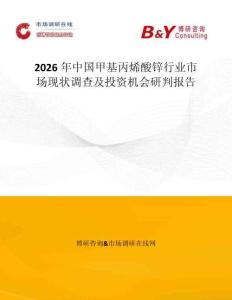 2026年中國甲基丙烯酸鋅行業(yè)市場現(xiàn)狀調(diào)查及投資機(jī)會研判報(bào)告