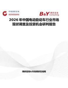 2026年中國電動助動車行業市場現狀調查及投資機會研判報告