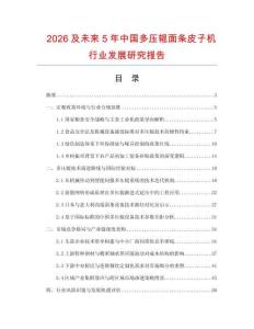 2026及未来5年中国多压辊面条皮子机行业发展研究报告