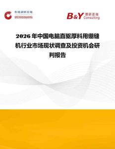 2026年中國電腦直驅厚料用繃縫機行業市場現狀調查及投資機會研判報告