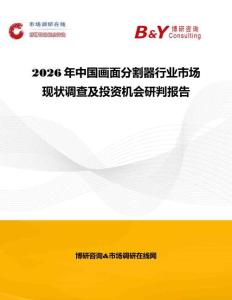 2026年中國畫面分割器行業市場現狀調查及投資機會研判報告