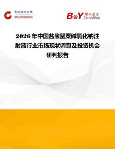 2026年中國鹽酸罌粟堿氯化鈉注射液行業市場現狀調查及投資機會研判報告