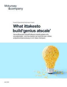 mckinsey-打造规模化卓越智慧所需具备的要素 What it takes to build genius at scale