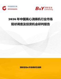 2026年中國離心澆鑄機行業市場現狀調查及投資機會研判報告