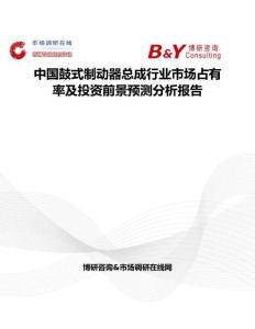 中國鼓式制動器總成行業(yè)市場占有率及投資前景預(yù)測分析報告