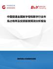 中國普通金屬制字母和數字行業市場占有率及投資前景預測分析報告