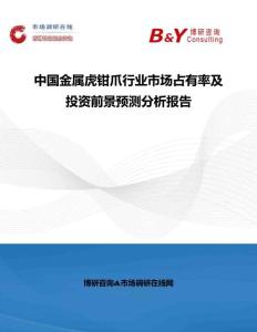 中國金屬虎鉗爪行業市場占有率及投資前景預測分析報告