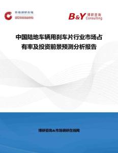 中国陆地车辆用刹车片行业市场占有率及投资前景预测分析报告