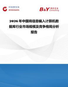 2026年中國將信息編入計算機數據庫行業市場規模及競爭格局分析報告
