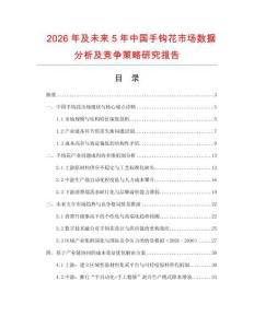 2026年及未來5年中國手鉤花市場數據分析及競爭策略研究報告