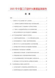 2025年中国三刃型钎头数据监测报告