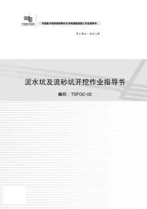 泥水坑及流砂坑开挖作业指导书