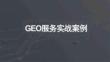 GEO服務實戰案例
