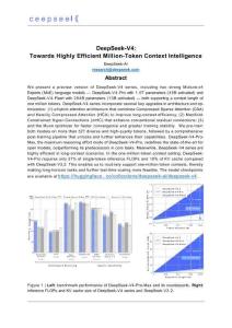 DeepSeek_V4：邁向高效百萬級標記上下文智能 DeepSeek-V4 Towards Highly Effcient Million-Token Context Intelligence