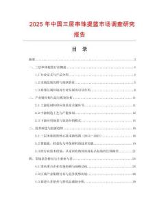 2025年中國三層串珠提籃市場調查研究報告