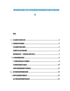 媒體版權適配分析內(nèi)容變現(xiàn)模式轉型路徑價值評估規(guī)劃探討