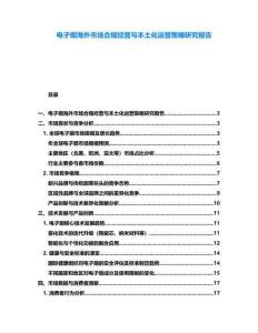 電子煙海外市場合規經營與本土化運營策略研究報告