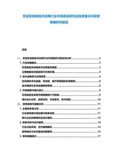 東亞區(qū)塊鏈技術(shù)應(yīng)用行業(yè)市場(chǎng)緊迫研究及投資重點(diǎn)與投資策略研究報(bào)告