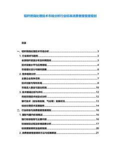 秸秆燃烧处理技术市场分析行业标准消费者接受度规划