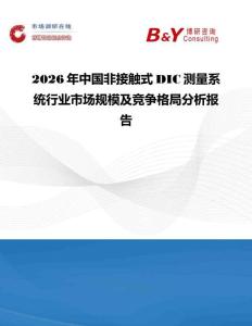 2026年中國非接觸式DIC測量系統行業市場規模及競爭格局分析報告