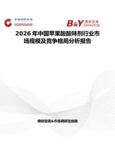 2026年中國蘋果酸酸味劑行業市場規模及競爭格局分析報告