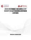 2026年中國(guó)超大型壓鑄機(jī)(大于6000T)行業(yè)市場(chǎng)規(guī)模及競(jìng)爭(zhēng)格局分析報(bào)告