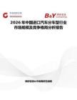 2026年中國進口汽車分車型行業市場規模及競爭格局分析報告
