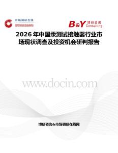 2026年中國汞測試接觸器行業(yè)市場現(xiàn)狀調(diào)查及投資機(jī)會(huì)研判報(bào)告
