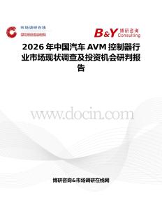 2026年中國汽車AVM控制器行業市場現狀調查及投資機會研判報告