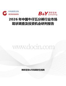 2026年中國牛仔五分褲行業(yè)市場現(xiàn)狀調(diào)查及投資機(jī)會研判報告
