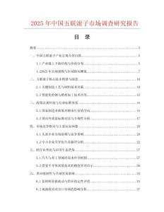 2025年中國五聯滾子市場調查研究報告
