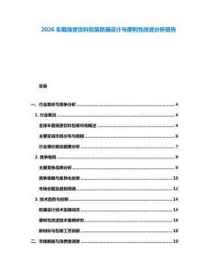2026車(chē)載場(chǎng)景飲料包裝防漏設(shè)計(jì)與便利性改進(jìn)分析報(bào)告