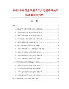 2025年中國全冷縮式戶外電纜終端頭市場調查研究報告