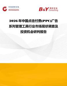 2026年中國點擊付費(PPC)廣告系列管理工具行業市場現狀調查及投資機會研判報告