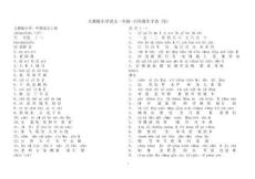 人教版小學語文一至六年級生字表帶拼音(DOC)
