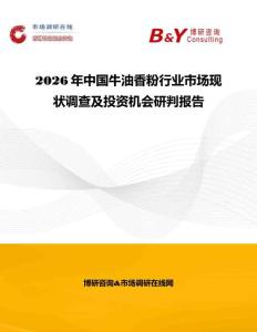 2026年中國牛油香粉行業市場現狀調查及投資機會研判報告