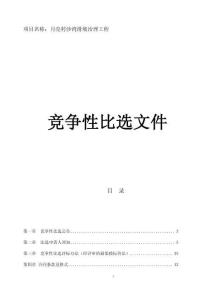月亮村沙湾滑坡治理工程招标文件
