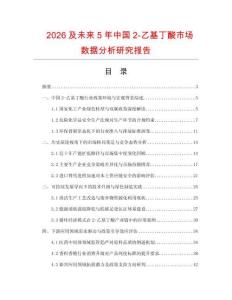 2026及未來5年中國2-乙基丁酸市場數(shù)據(jù)分析研究報告