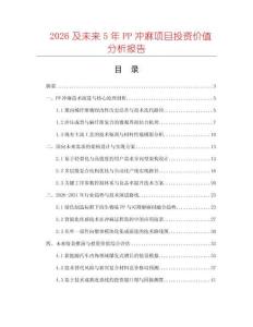 2026及未來5年PP沖麻項目投資價值分析報告