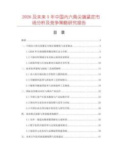 2026及未來5年中國內六角尖端緊定市場分析及競爭策略研究報告