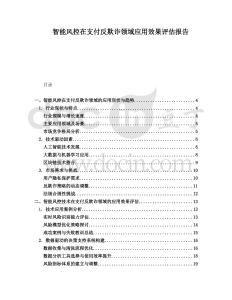 智能風控在支付反欺詐領(lǐng)域應(yīng)用效果評估報告