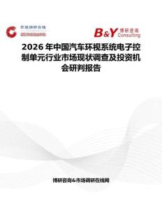 2026年中国汽车环视系统电子控制单元行业市场现状调查及投资机会研判报告