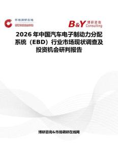2026年中國汽車電子制動力分配系統(tǒng)（EBD）行業(yè)市場現(xiàn)狀調(diào)查及投資機(jī)會研判報告