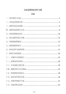 企業(yè)流程再造BPR方案