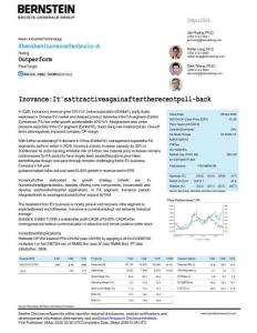 伯恩斯坦_匯川技術：近期回調后再度具備吸引力 Inovance It's attractive again after the recent pull-back