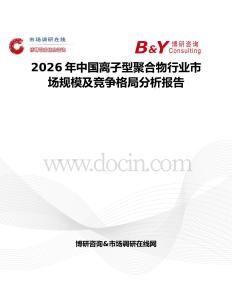2026年中國離子型聚合物行業(yè)市場規(guī)模及競爭格局分析報告